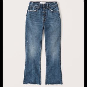 abercrombie & fitch high rise kick flare jeans